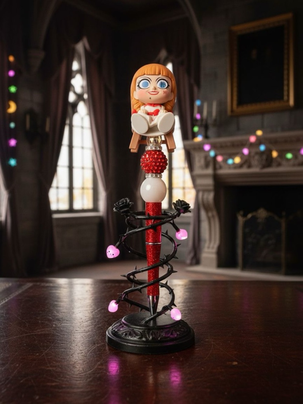 Handmade The conjuring Annabelle Beaded Pen Horror movie